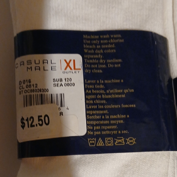 White Men's Casual Socks - Picture 3 of 3